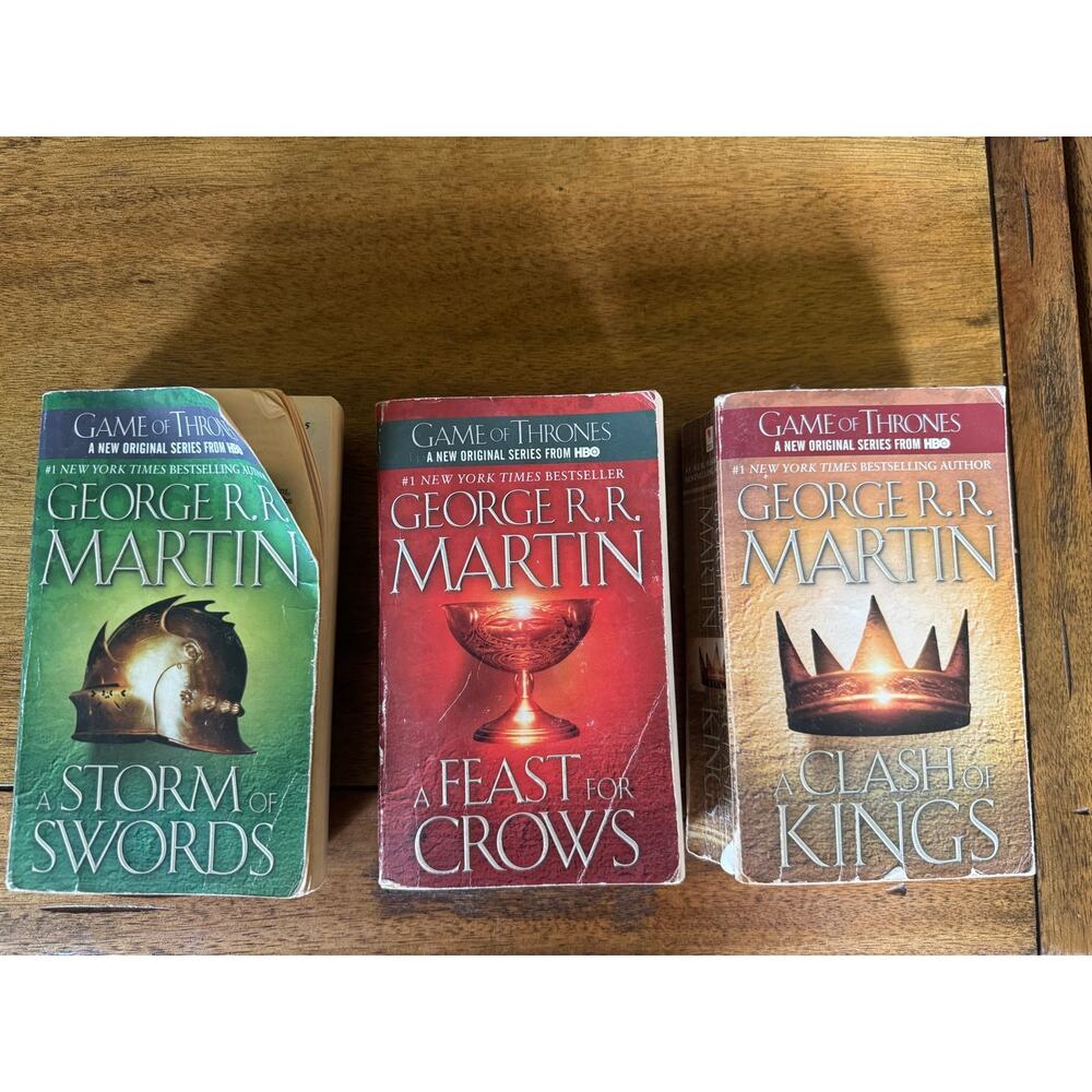 George RR Martin Game of Thrones Books 2 3 4 Lot Song Ice Fire Paperbacks